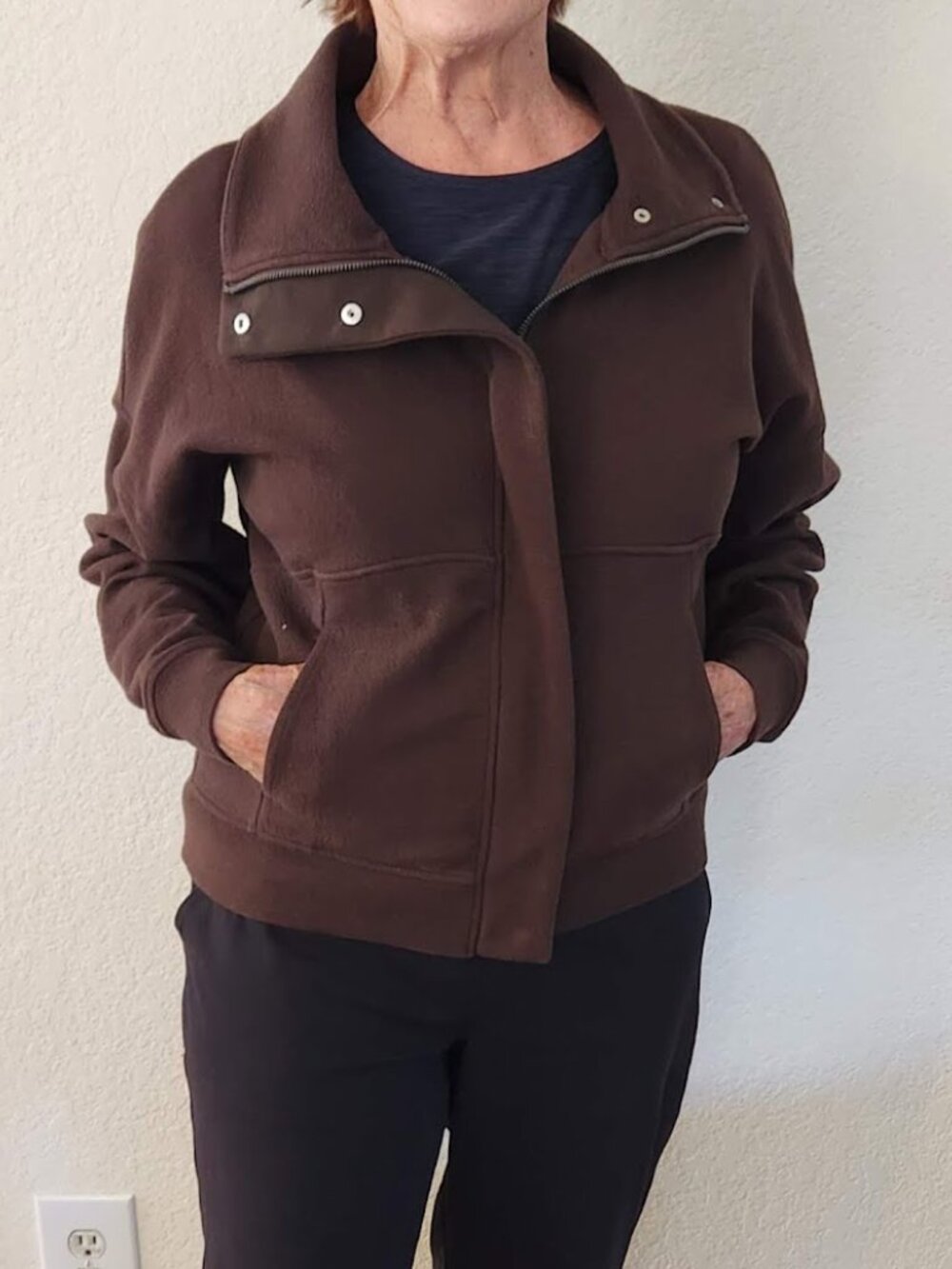 Danskin Brown Short Zippered Jacket